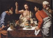 CAVAROZZI, Bartolomeo The meal in Emmaus oil painting artist